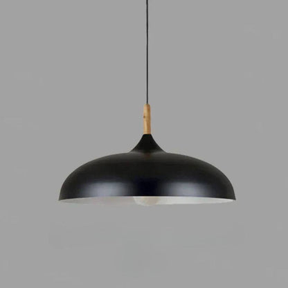 Lámpara rústica de techo de madera, acabado de roble natural