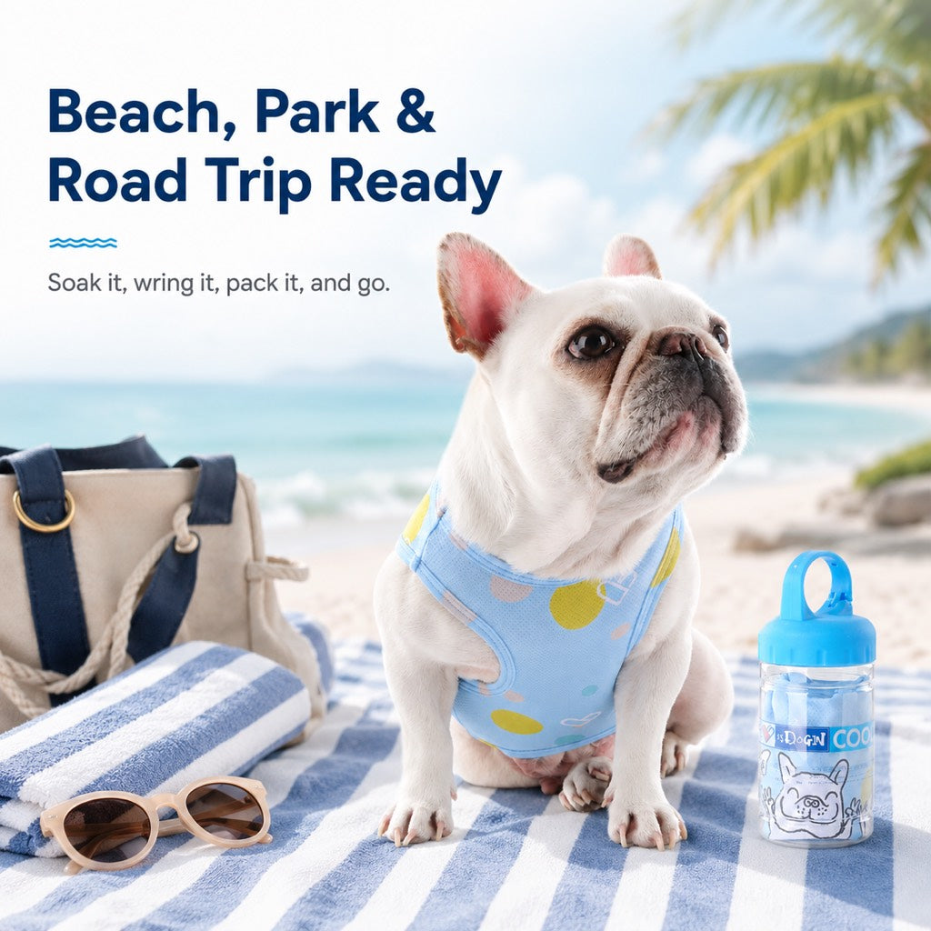 Ortekor French Bulldog Cooling Vest for Hot Summer Walks