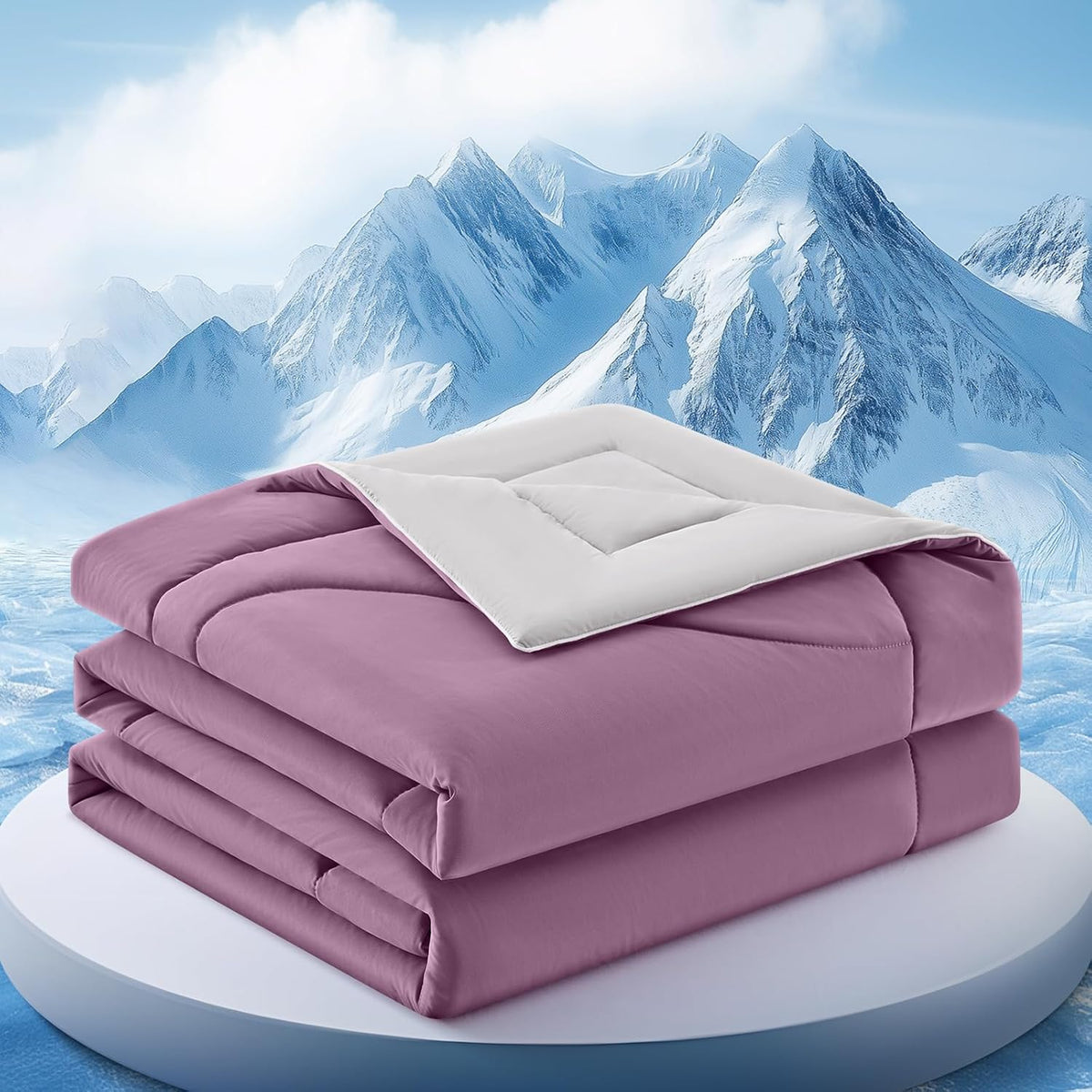 Cooling Comforter | Double-Sided Cooling Blanket for Hot Sleepers | Breathable Ice Fabric for Ultimate Comfort