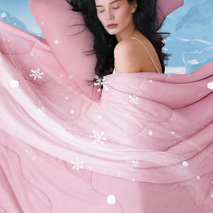 Cooling Comforter Set | Lightweight Cooling Blanket with Cooling Pillowcases | Moisture-Wicking Fabric for Hot Sleepers