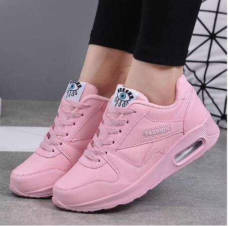 Zapatillas deportivas con amortiguación para mujer: calzado ligero y transpirable con suela de aire y agarre antideslizante para caminar, ir al gimnasio y trotar