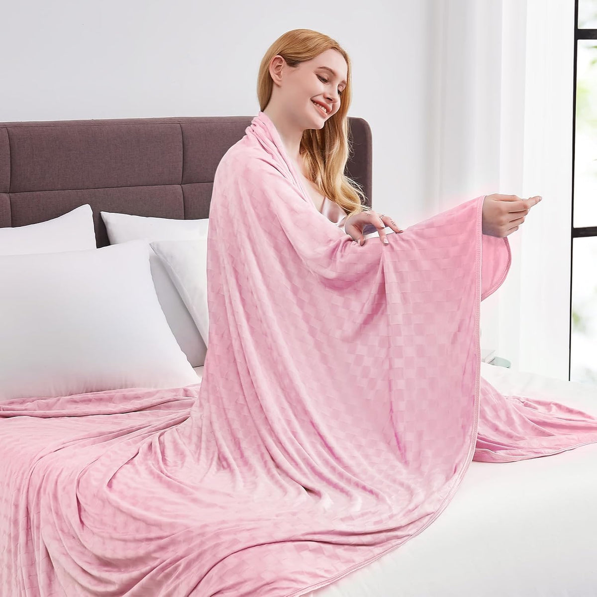 ChillEase | Manta refrescante con tecnología Arc-Chill para quienes pasan calor al dormir | Suave y transpirable para un confort durante todo el año