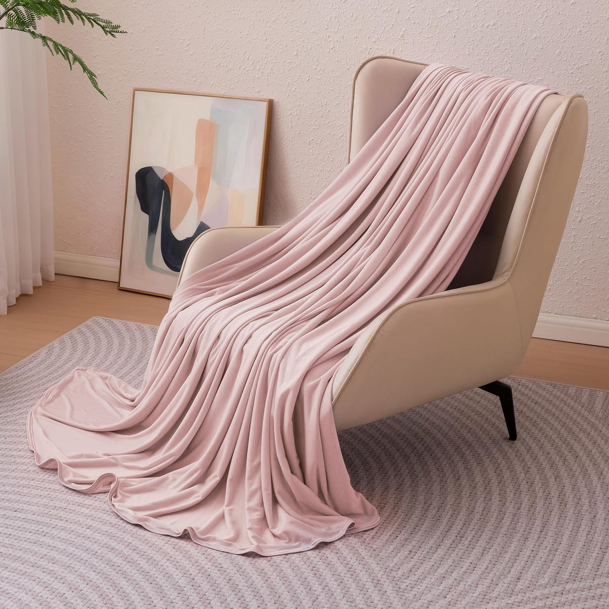 Comodidad refrescante | Manta ligera reversible para personas calurosas | Manta fina y suave para cama y sofá