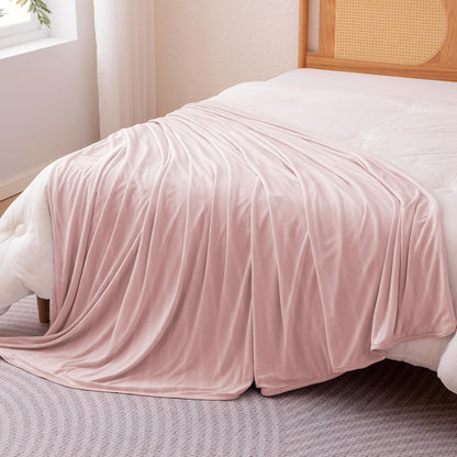 Comodidad refrescante | Manta ligera reversible para personas calurosas | Manta fina y suave para cama y sofá