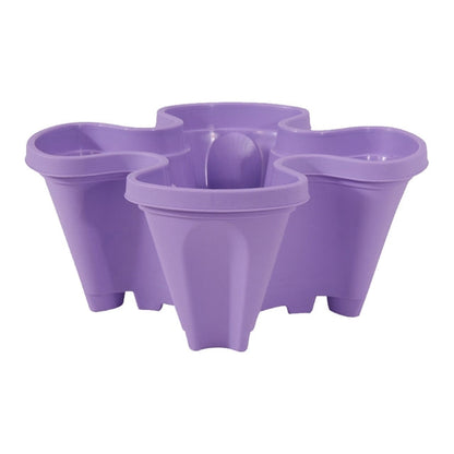 Vertical Stacking Planter Pots Tower for Herbs Strawberries Flowers Self-Watering Space-Saving Garden Container for Balcony Patio Indoor