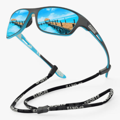 Polarized Sports Sunglasses UV400 Protection Scratch-Resistant Lenses Lightweight Frame for Running Cycling Hiking Fishing Men Women