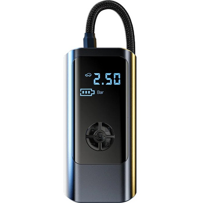 Portable Tire Inflator with Rechargeable Battery – Digital 150 PSI Auto Shutoff Air Pump for Car, Bike, Motorcycle