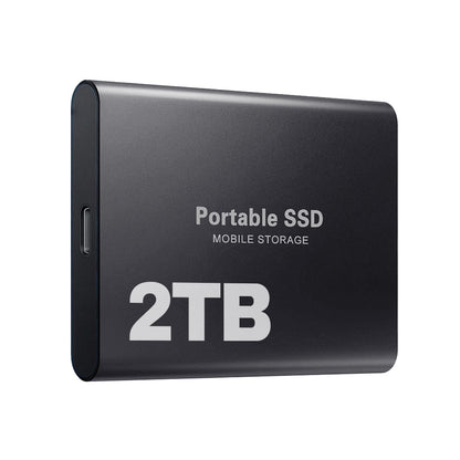 Portable SSD External Drive 1050 MB/s High-Speed USB-C Solid State Storage for Laptop Desktop Mac PC Gaming Backup Travel Work