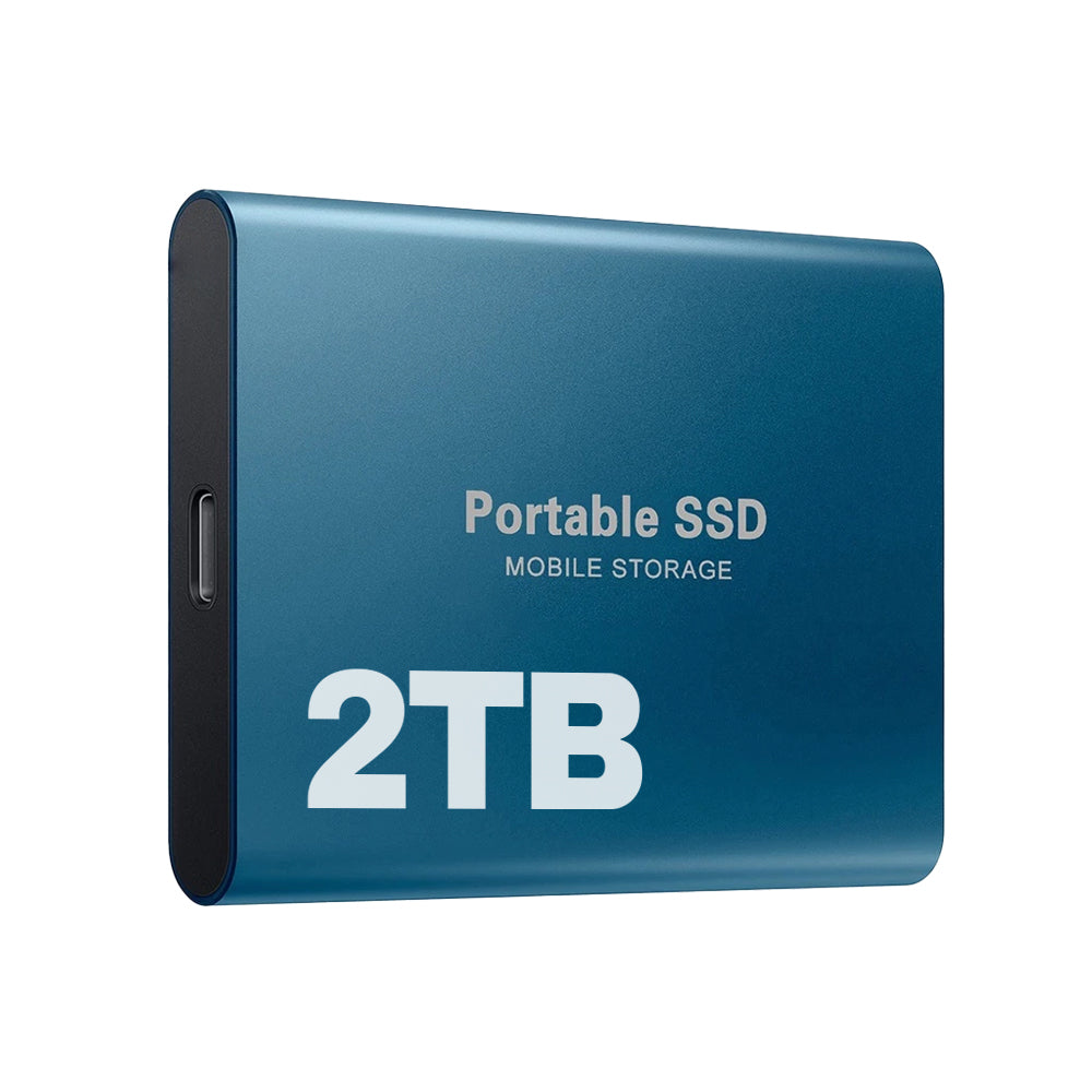 Portable SSD External Drive 1050 MB/s High-Speed USB-C Solid State Storage for Laptop Desktop Mac PC Gaming Backup Travel Work
