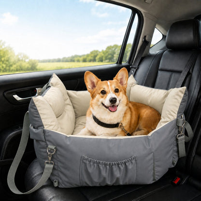 Ortekor Portable Pet Car Bed for Road Trips, Camping & Home Lounging - Cozy, Secure Rest Spot for Small to Medium Dogs