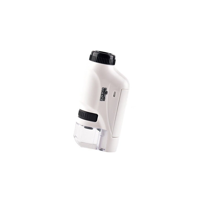 Handheld Kids Microscope 60X-120X Magnification with LED Light for Science Learning and Exploration