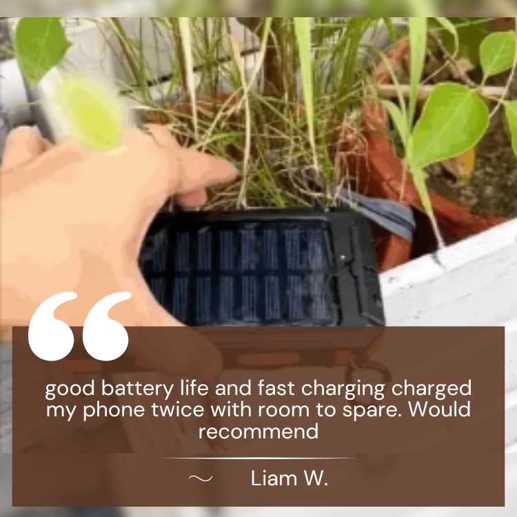 EcoCharge | Cargador solar portátil con capacidad de 10,000 mAh | Diseño resistente al agua para aventuras al aire libre
