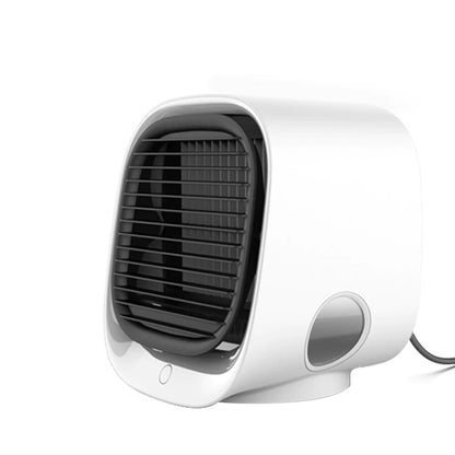 Personal Evaporative Cooler with 7-Color LED Light – Compact USB Desktop Fan with Water Tank & 3 Speed Settings for Office, Bedroom, Car