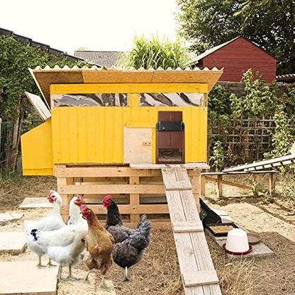 Automatic Chicken Coop Door Opener with Light Sensor for Poultry Houses Programmable Timer Dawn Dusk Operation Predator Protection Weather