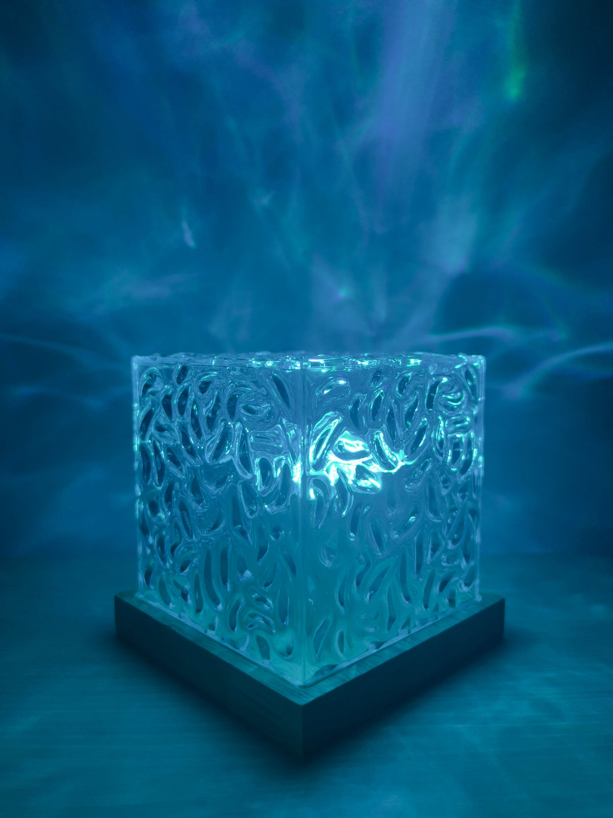 Ocean Wave Projection Night Light with Remote Control for Bedroom & Living Room | Calming LED Ambient Lamp
