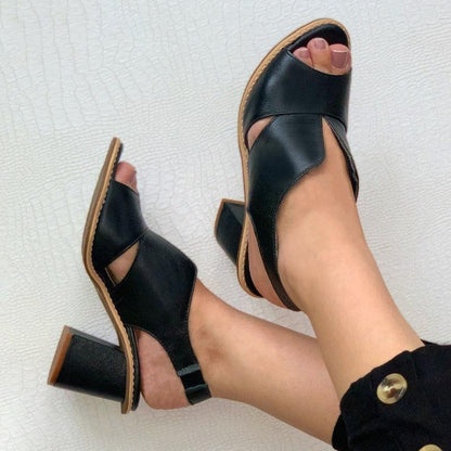 Women's Block Heel Open Toe Sandals for Work & Special Occasions Cushioned Footbed Stable Heel Dressy Evening Shoe