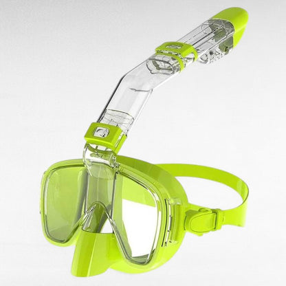 Full-Face Snorkel Mask with 180° View – Foldable Dry-Top Design for Swimming & Diving