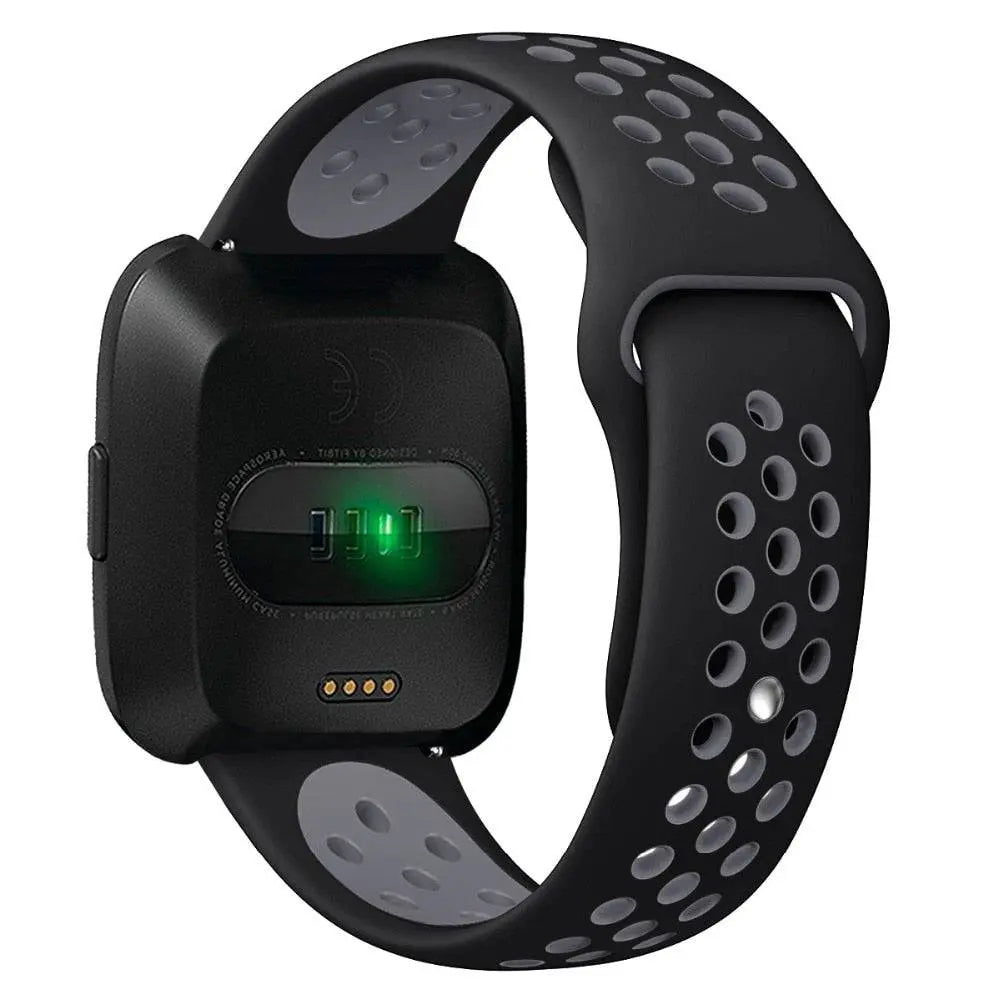 Silicone Replacement Wristband for Fitbit Versa 2 – Moisture-Resistant, Adjustable Fit Sport Strap for Everyday Workouts & Active Wear