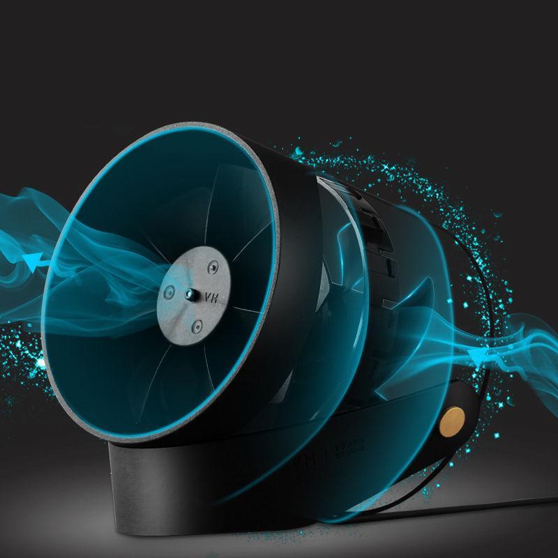 Ventilador USB compacto con control táctil: refrigerador portátil de doble aspa