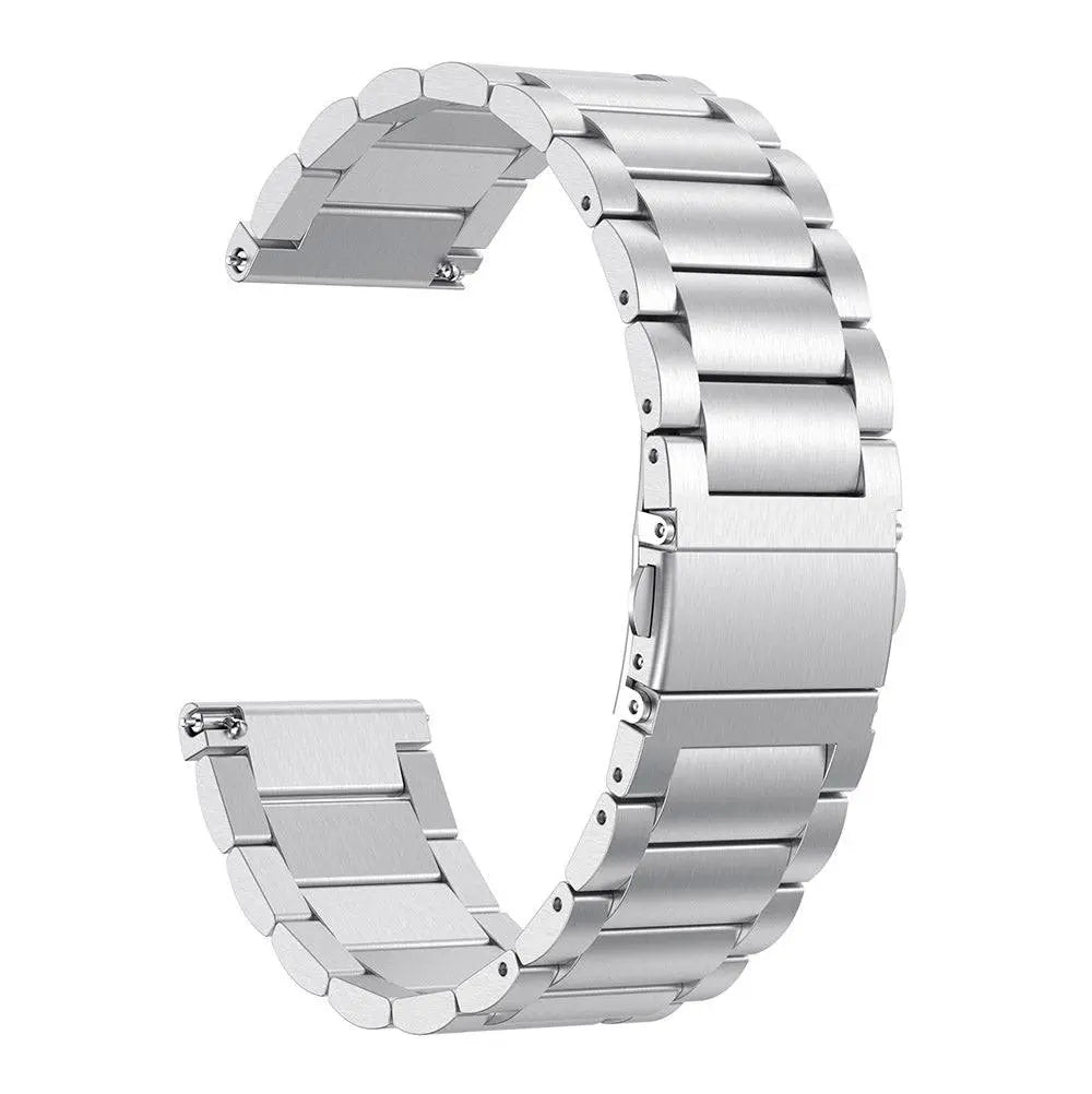 Replacement Steel Link Wristband for Fitbit Versa 2 Smartwatch – Adjustable Metal Fitness Tracker Strap for Women & Men