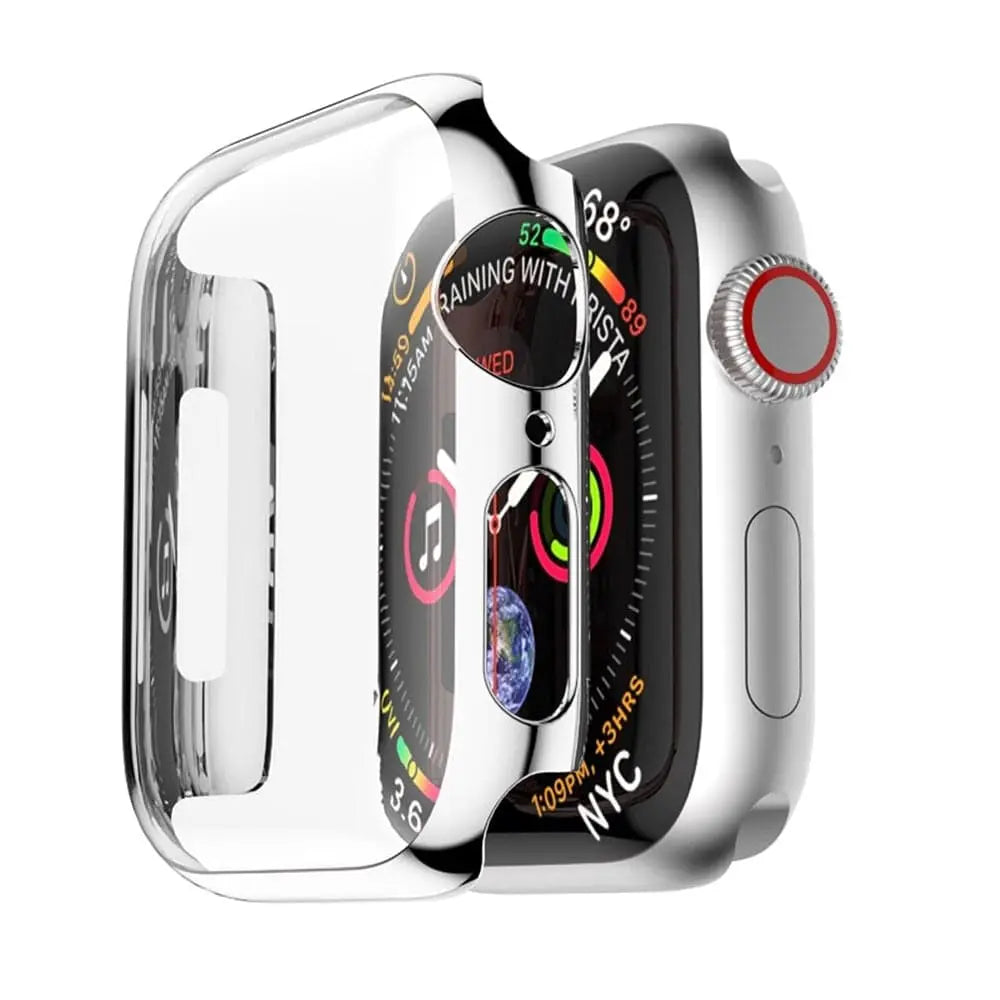 Snap-On Hard Shell Guard with Built-In Glass Shield for 40mm & 44mm Series 6 Apple Watch – Full-Body Shock Defense Case