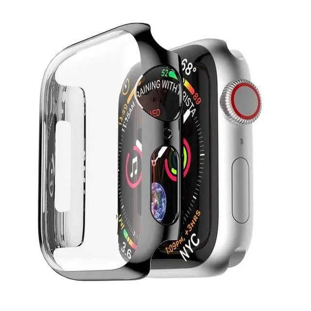 Snap-On Hard Shell Guard with Built-In Glass Shield for 40mm & 44mm Series 6 Apple Watch – Full-Body Shock Defense Case
