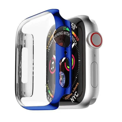 Full-Coverage Apple Watch Case + Screen Guard – Polycarbonate Shell, Tempered Glass Display Protector, Precision-Fit Series 5 40mm/44mm