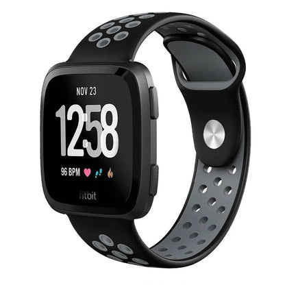 Silicone Replacement Wristband for Fitbit Versa 2 – Moisture-Resistant, Adjustable Fit Sport Strap for Everyday Workouts & Active Wear