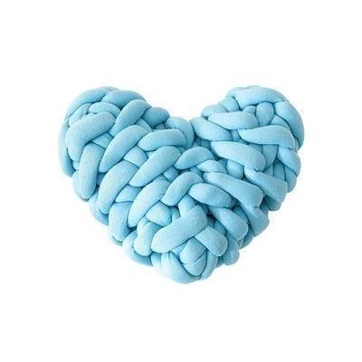 Valentine Heart Chunky Twist Throw Pillow Cushion
