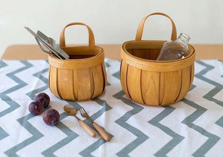 Parisian Wood Planter Storage Bin