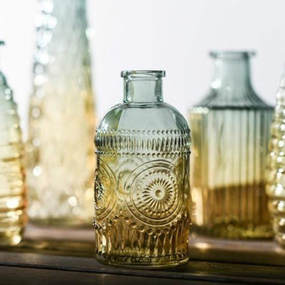 Gradient Glass Bottle Vases