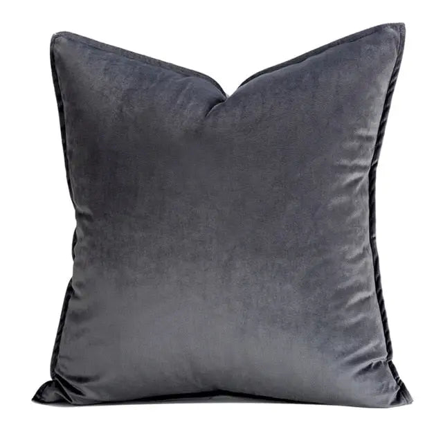 Plush Velvet Throw Pillow Cover 18x18 Inch Beige Hidden Zipper for Couch Bedroom Accent Decor Square Cushion Case Soft Home Textiles