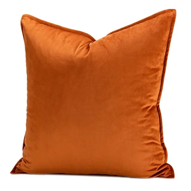 Plush Velvet Throw Pillow Cover 18x18 Inch Beige Hidden Zipper for Couch Bedroom Accent Decor Square Cushion Case Soft Home Textiles