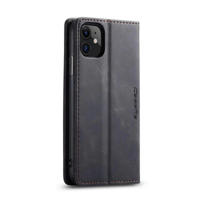 Folio Wallet iPhone Case – Leather-Finish Cover with Card Slots for iPhone 11, 11 Pro & Pro Max – Protective Edge Cover, Camera Cutout &