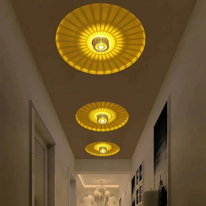 Recessed LED Spotlight 3W Aluminum Downlight for Hallways Bedrooms Kitchens Accent Wall Sconce Modern Compact Ceiling Fixture Indoor