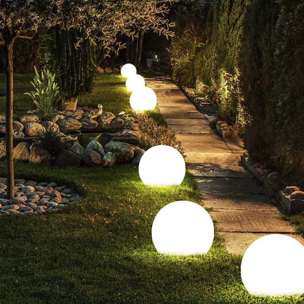 Solar-Powered Orb Lantern with Remote Control - 16 Color LED, Waterproof IP65, Dusk-to-Dawn Sensor, Cordless Rechargeable Outdoor Garden Sph