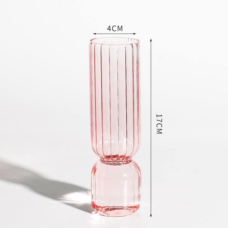 Inverted Colorful Glass Vase