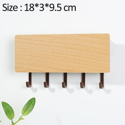 Wooden Key Hanger Wall Rack