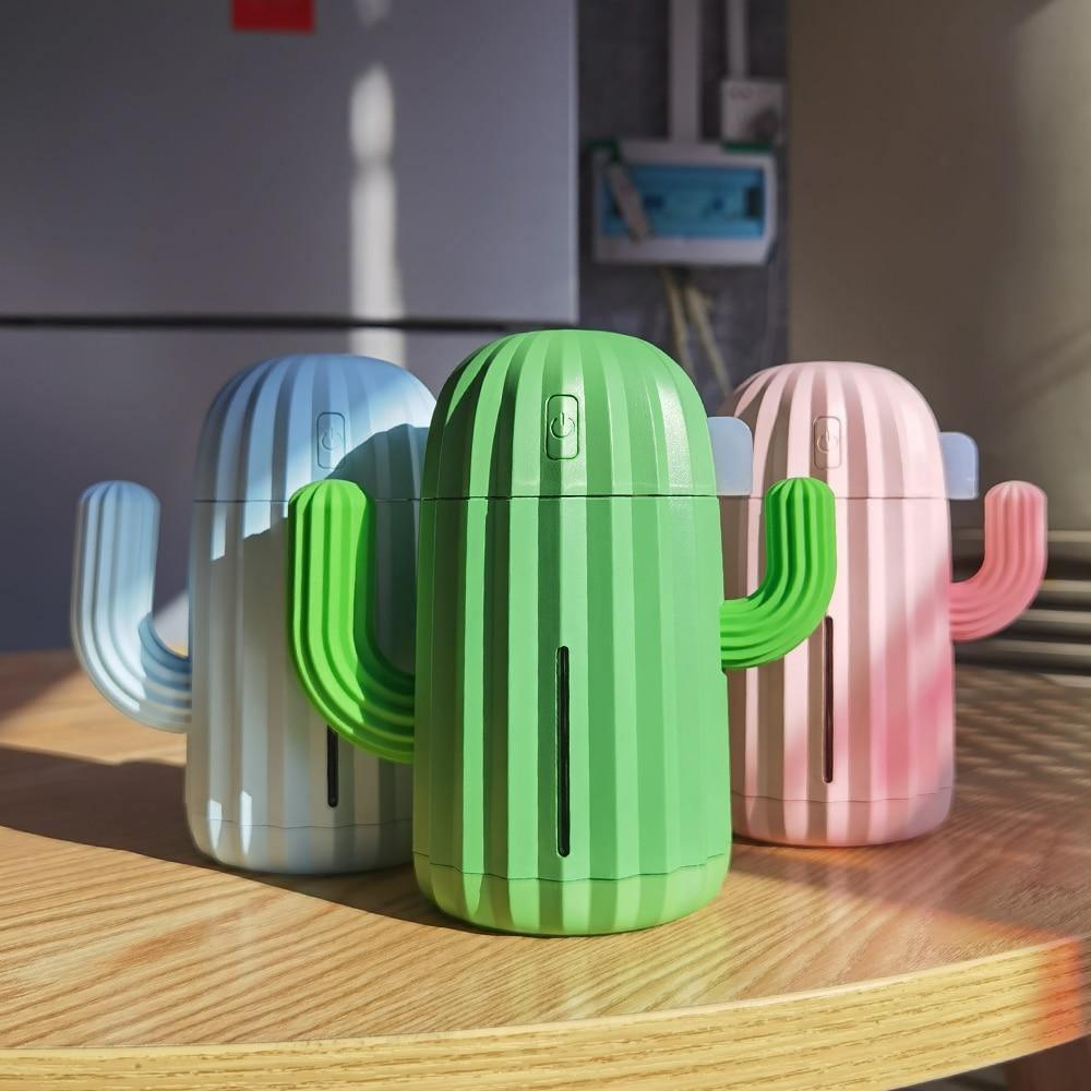 Compact Cactus LED USB Humidifier