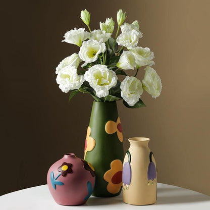 Colorful Ceramic Flower Vases