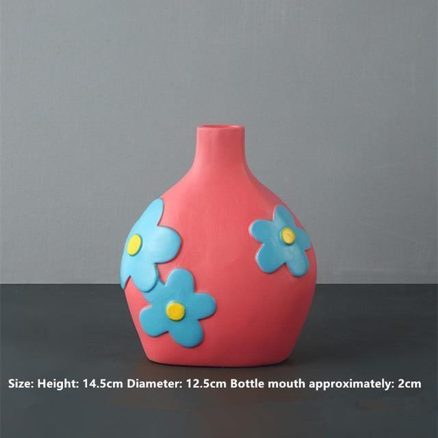 Colorful Ceramic Flower Vases