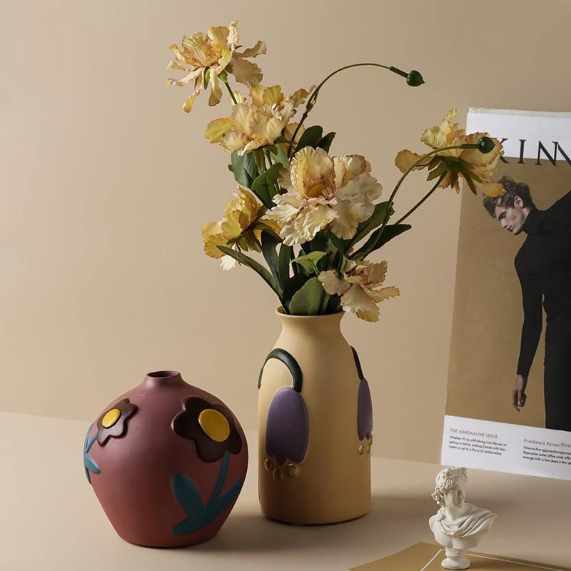 Colorful Ceramic Flower Vases