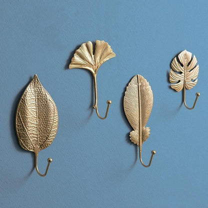 Nature's Foliage Metal Wall Hooks