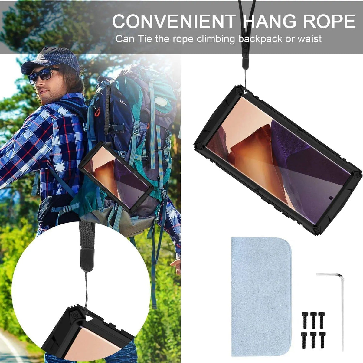 Heavy-Duty Aluminum Galaxy S21 Case with Tempered Glass Screen – Kickstand & 360° Drop Protection