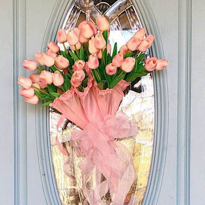 TULIPLUME – Faux Floral Arrangement for Graceful Table Décor