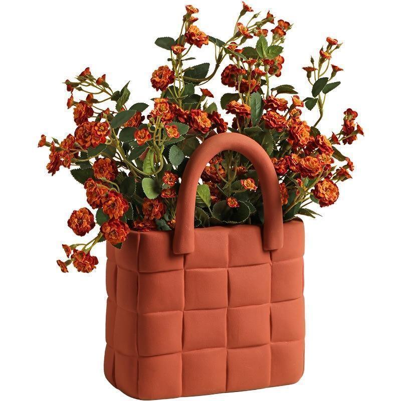 Woven Elegance Garden Vase