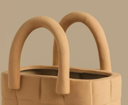 Woven Elegance Garden Vase