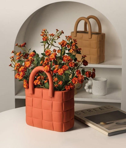 Woven Elegance Garden Vase