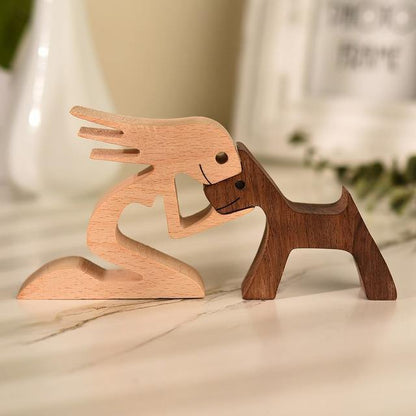 Wooden Figurines for Man's Best Friend