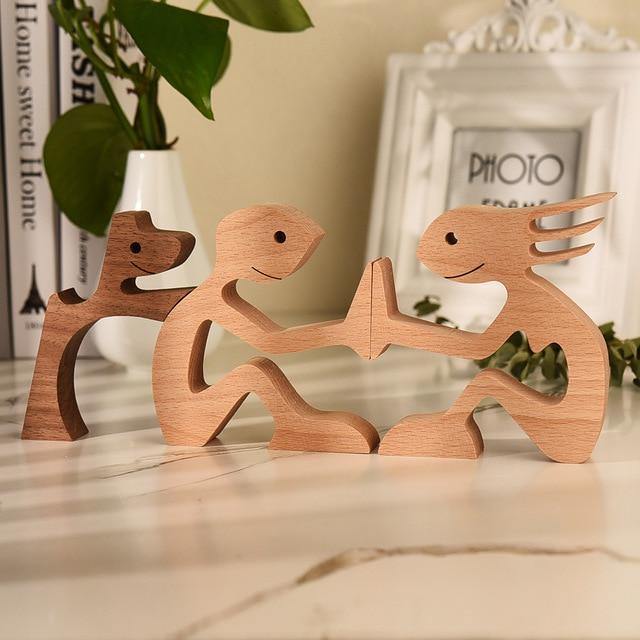 Wooden Figurines for Man's Best Friend